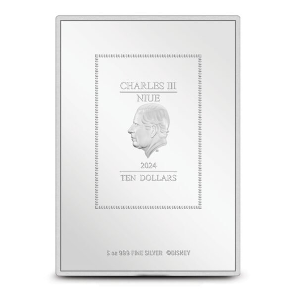 2024 5 oz Proof Colorized Niue Silver Disney Movie Poster Pinocchio Coin (Box + CoA) - Image 3