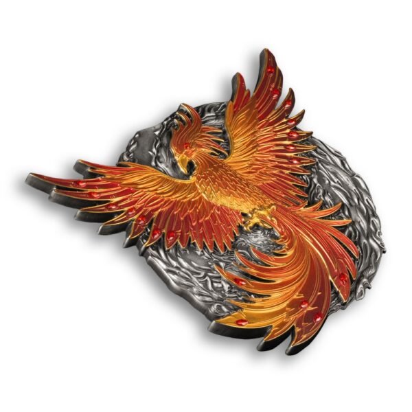 2024 500 Gram Antique Samoa Phoenix Ascendant Silver Coin (Box + CoA) - Image 4