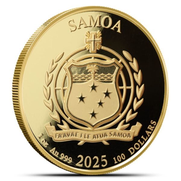 2025 1 oz Samoa Gold Golden Eagle Coin (BU) - Image 2