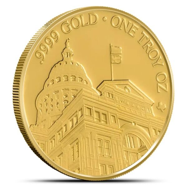 2025 1 oz Texas Mint State Capitol Gold Round (New)