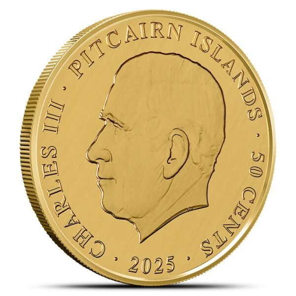 2025 1/10 oz Proof Pitcairn Islands Gold Lunar Year of the Snake Coin (Box + CoA) - Image 3