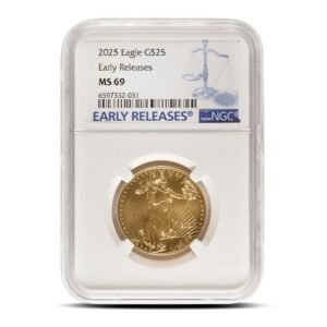 Buy 2025 1/2 oz American Gold Eagle Coin NGC MS69 ER