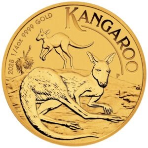 2025 1/4 oz Australian Kangaroo Gold Nugget Coin