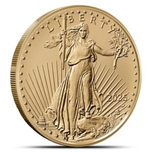 2025-W 1 oz Burnished American Gold Eagle Coin (Box + CoA)