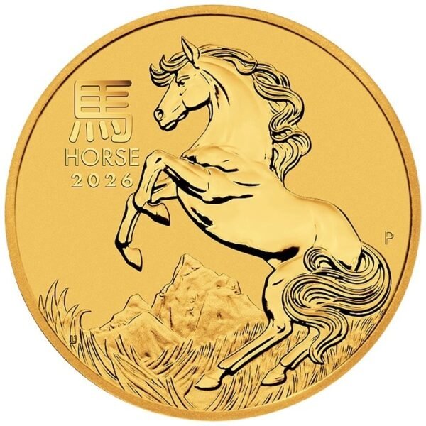 2026 2 oz Perth Mint Year of the Horse Gold Coin Australian Lunar Series - Image 3