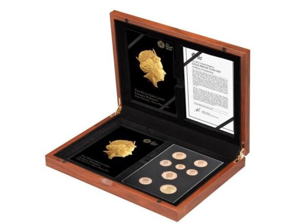 Gold Proof 2015 Fifth Circulating UK Coinage Portrait Set Boxed - Image 3