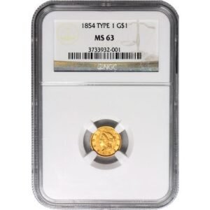 Buy Pre-33 $1 Liberty Gold Coin (Type 1, MS63, PCGS or NGC)