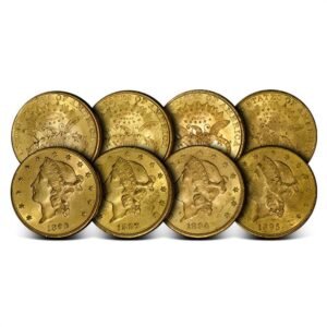 Pre-33 $10 Liberty Gold Eagle 4-Coin Set (1838-1899, AU+)