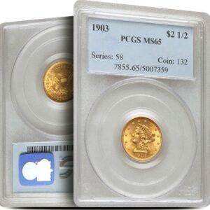 Pre-33 $2.50 Liberty Gold Quarter Eagle Coin (MS65, PCGS or NGC)